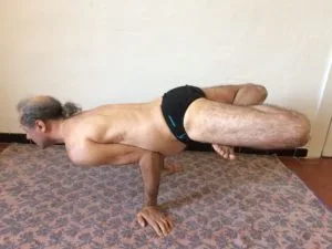 Mayurasana la posture du paon en lotus